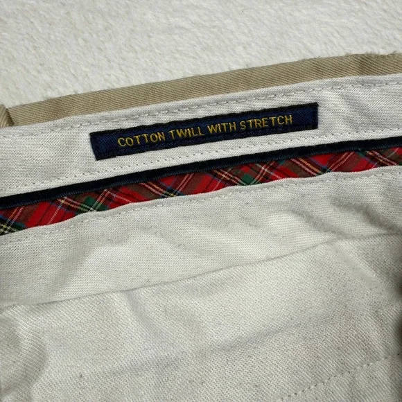Polo Golf Ralph Lauren Mens Cotton Twill Stretch Khaki Shorts Size 34 - Picture 6 of 12